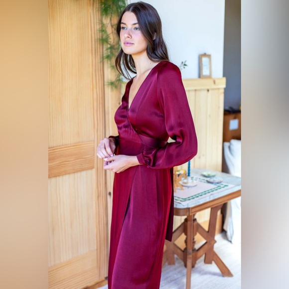 NWT EMERSON FRY Bishop Sleeve Dress - Picture 1 of 16